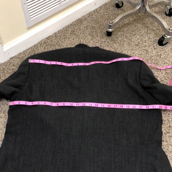 Hugo Boss Botticelli Lucca Sports Coat Size 56 Dark Gray Virgin Wool Blazer - Picture 4 of 9